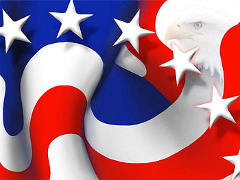 Usa Flag&Eagle, flag, eagle HD wallpaper