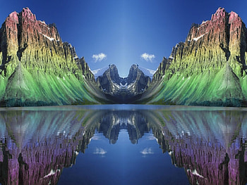 Welcome Back, cool, reflection, mountain HD wallpaper