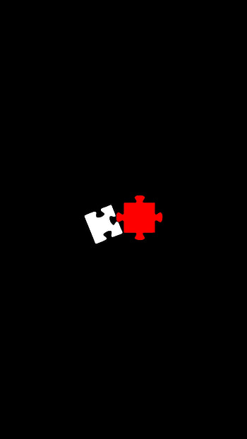 Couple, Pair, Minimalism, Puzzle, Detail, Jigsaw HD phone wallpaper