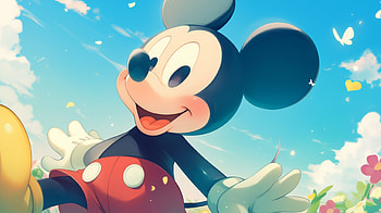 Cheerful Mickey Mouse - A Disney Classic, movie, Disney, Mickey Mouse HD wallpaper
