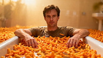 Cheeto Bath — Junk Food, Junk Food, Cheetos, Man, Bathtub HD wallpaper