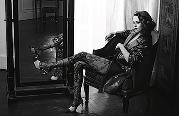 Kristen Stewart, actress, black, white, bw, girl, woman HD wallpaper