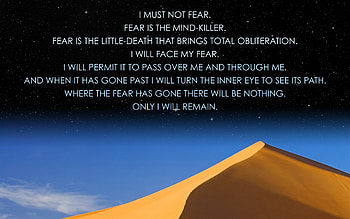 Fear is the mind-killer HD wallpaper
