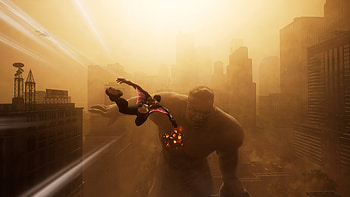 Miles and Sandman, video game, Marvel's Spider-Man 2 HD wallpaper