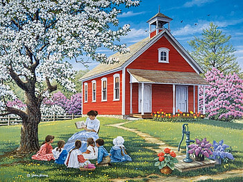By John Sloene, teacher, chiold, art, lesson, grass, tree, painting, john sloene, church teach HD wallpaper
