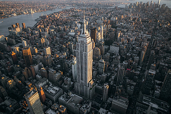 Empire State Building, Breathtaking skyline, Urban architecture, Famous attraction HD wallpaper
