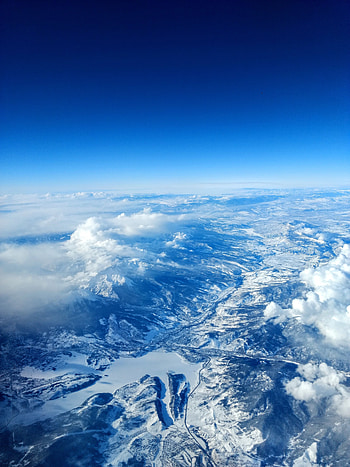 Nature, Sky, Mountains, Clouds, View From Above, Vertex, Tops HD phone wallpaper