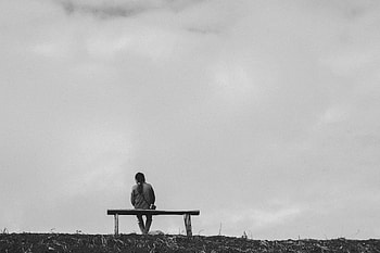 Miscellanea, Miscellaneous, Bw, Chb, Human, Person, Loneliness, Bench HD wallpaper
