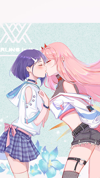 Zero Two (Darling in the FranXX), Ichigo (Darling in the FranXX), Anime, Darling in the FranXX HD phone wallpaper
