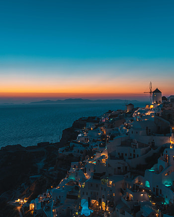 Cities, Building, Lights, Coast, Night City HD phone wallpaper