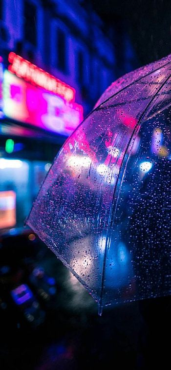 Rain, Nature's tears, Nighttime ambiance, Serene rainfall HD phone wallpaper