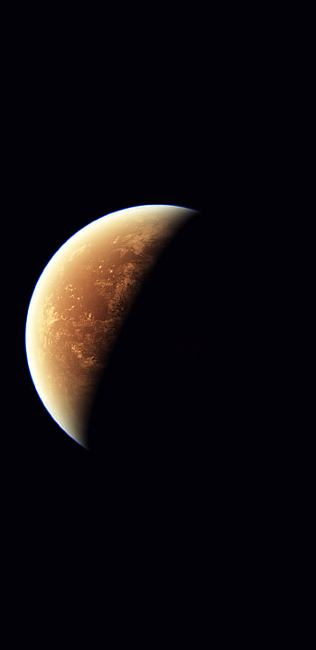 Mars planet, Half dark, Samsung Galaxy S8 HD phone wallpaper
