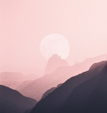 Minimal, horizon, nature, mountains, silhouette HD phone wallpaper