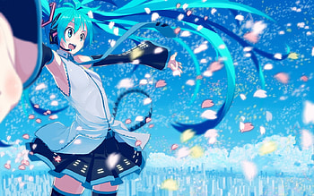Hatsune Miku, anime, vocaloids HD wallpaper