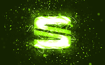 Seat lime logo, , lime neon lights, creative, lime abstract background, Seat logo, cars brands, Seat HD wallpaper