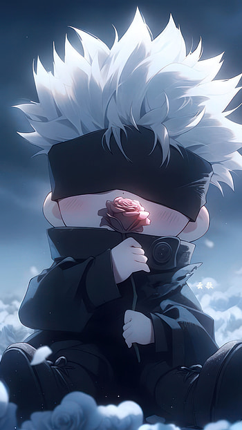 Satoru Gojo Chibi: Jujutsu Kaisen Anime Bliss, Satoru Gojo, Anime, Jujutsu Kaisen HD phone wallpaper