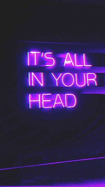 HeadSpace, electric blue, magenta, sayings, emo, words, purple HD phone wallpaper