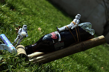Ready To Launch, hilarious, storm troopers, funny, rocket launch, bottle, rocket HD wallpaper
