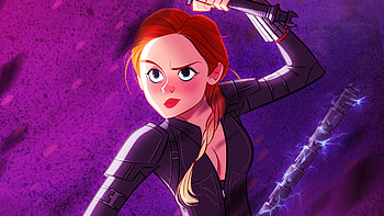 Black Widow Avengers Endgame Cartoon Art , black-widow, superheroes, artist, artwork, digital-art, artstation HD wallpaper