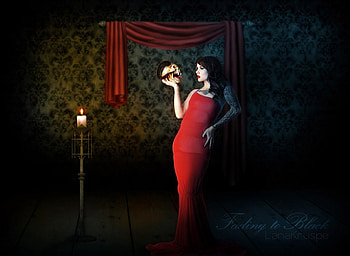 In Red, in, people, woman, red HD wallpaper