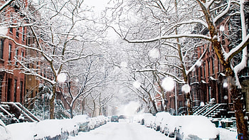 Winter City As HD wallpaper