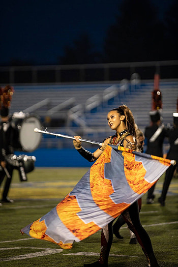 Digital Marching, Color Guard (Flag Spinning) HD phone wallpaper