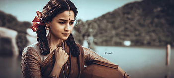 Alia bhatt, lip, rrr, RAJAMOULI, ntr HD wallpaper