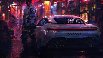 Cyberpunk Boy With Car, cyberpunk-2077, games, artstation HD wallpaper