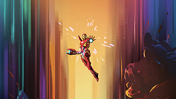 Iron Man 2020 Minimal, iron-man, superheroes, artist, artwork, digital-art, artstation HD wallpaper