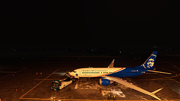 Alaska Airlines, 737MAX, Barrow, Avsim screen shots HD wallpaper