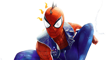 Punk Spidey Art, spiderman, superheroes, artwork, digital-art, behance HD wallpaper
