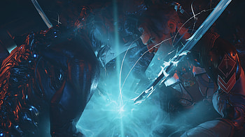 Excalibur fighting arthur 2 swords 2 warriors, Warframe, Void, ninja, video game HD wallpaper