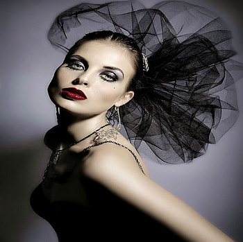 DECORATIVE WOMAN, black, art, decor, beautiful, dress, woman HD wallpaper