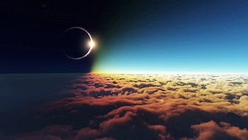 Landscape, Sun, Clouds HD wallpaper