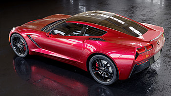Chevrolet Corvette Stingray C7, Artistic rendering, Captivating design, Automotive art HD wallpaper