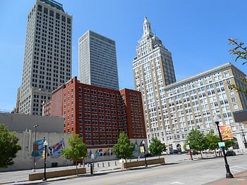 Tulsa travels, Offices and city block, Tulsa Oklahoma, stock HD wallpaper