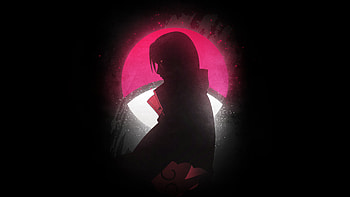 Naruto, Itachi Uchiha, silhouette HD wallpaper