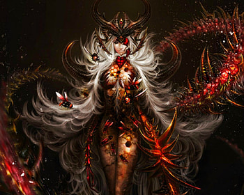 Dark Queen, fantasy, art, dark, woman HD wallpaper