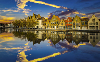 Bruges the capital of West Flanders HD wallpaper