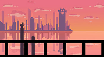 Sunset At Pixel City, pixel, artist, artwork, digital-art HD wallpaper