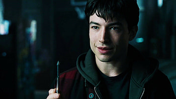 Ezra Miller, Justice League , Powerful superhero, Bold colors HD wallpaper