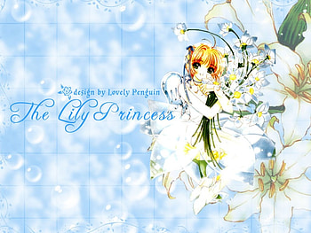 Princess Sakura, blue, princess, sakura, lily HD wallpaper