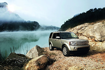 land rover LR4 2010, lake, land rover HD wallpaper