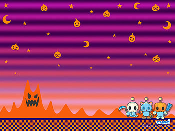 Chao, sonic, tiger, skull, video games, pumpkin HD wallpaper
