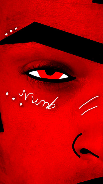 Red x*xtentacion, cartoon, edit, rapper HD phone wallpaper