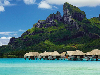 Bora Bora Island, Mount Otemanu, French Polynesia, Landscape HD wallpaper