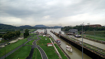 The Panama Canal, Panama City, Visions of travel, Captivating landscapes HD wallpaper