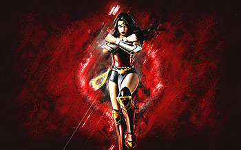Fortnite Wonder Woman Skin, Fortnite, main characters, red stone background, Wonder Woman, Fortnite skins, Wonder Woman Skin, Wonder Woman Fortnite, Fortnite characters HD wallpaper