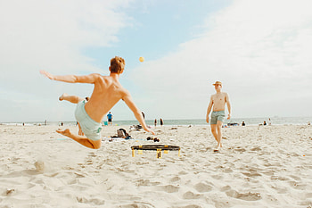 Beach, Spikeball HD wallpaper