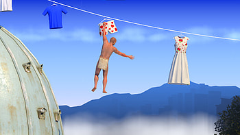Challenging Mountain Climb Game, video game, A Difficult Game About Climbing HD wallpaper